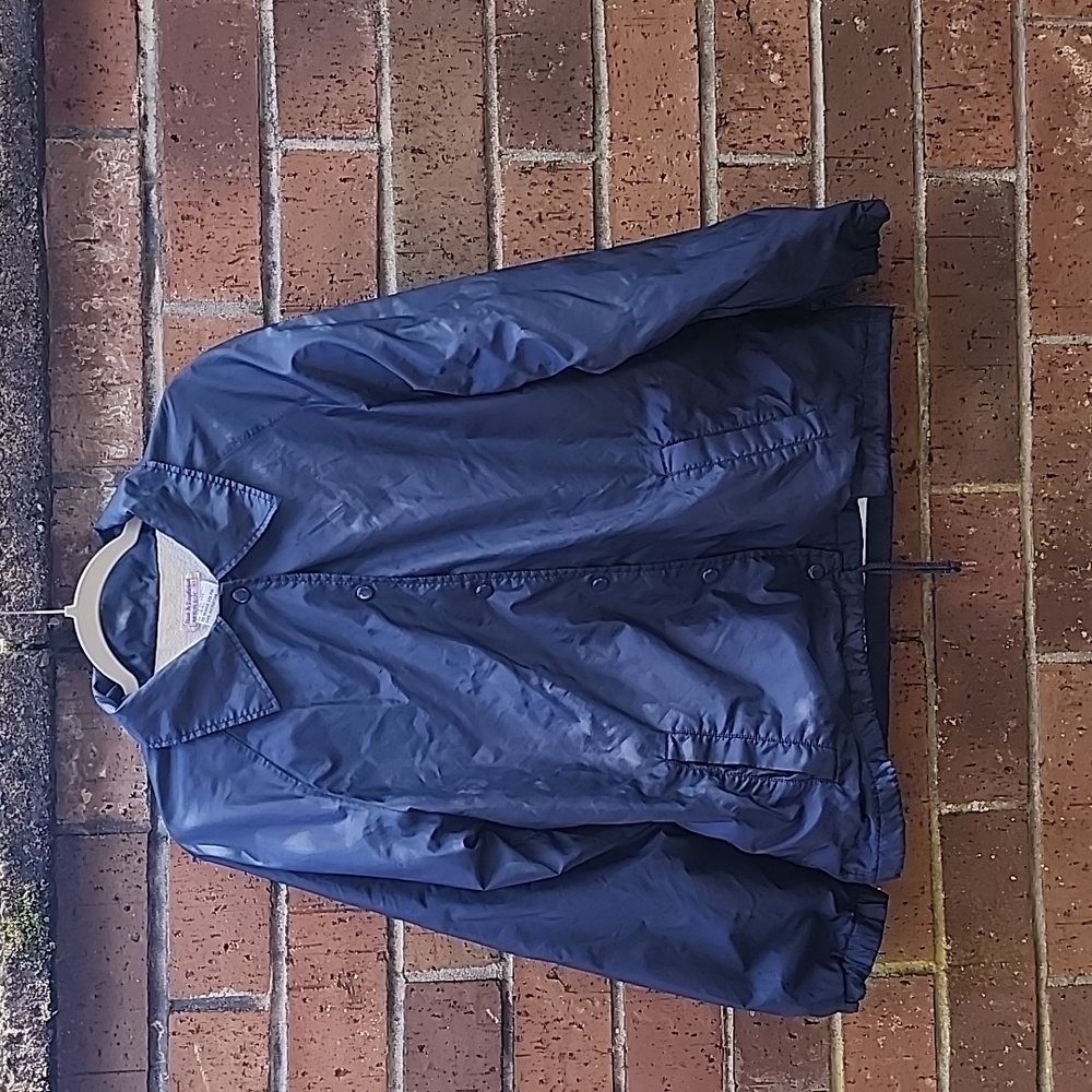Nylon Shell Jacket, XS, Dark Blue Shell/White Interior